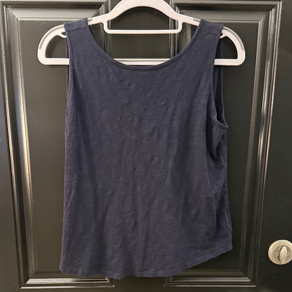 LOFT Deep Blue Sleeveless Top